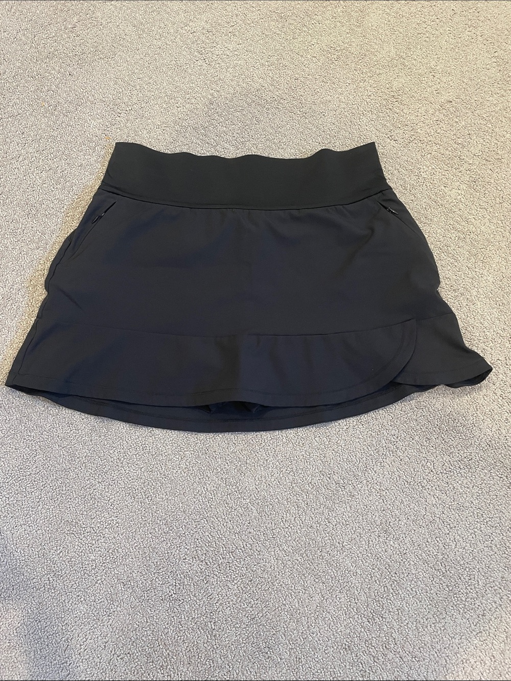 adidas Black Athletic Ruffle Hem Skort
